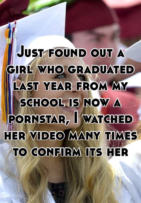 Just found out a girl I went to HS with is a porn star